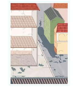 Kawaii 3D Small Town Life Miniature Scene Stickers DIY Scrapbooking Stacking Paste Game Stickers Children's Festival Gifts