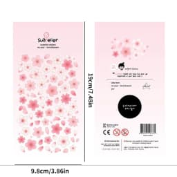 Korean Import Suatelier Brand Sonia Gold Foil Sakura DIY Scrapbooking Diary Stationery Stickers Supplies