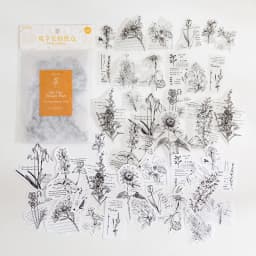 40pcs Kawaii Stationery Stickers Four Seasons Secret Realm Series Junk Journal Diary Planner Decorative Mobile Sticker