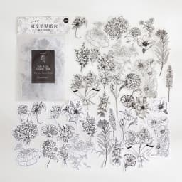 40pcs Kawaii Stationery Stickers Four Seasons Secret Realm Series Junk Journal Diary Planner Decorative Mobile Sticker