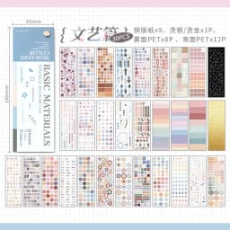 30pcs/lot Kawaii Stationery Stickers Color Card Fundamentals Diary Planner Decorative Sticker Scrapbooking Journal DIY Craft