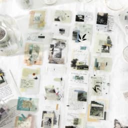 Journal GO 5x200cm Freedom is the Wilderness Retro Art Die Cut Tape Stickers Creative Journal Scrapbooking DIY Aesthetic Sticker