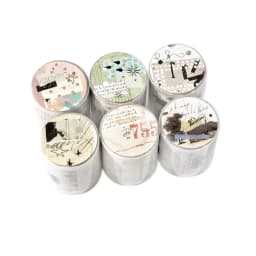 Journal GO 5x200cm Freedom is the Wilderness Retro Art Die Cut Tape Stickers Creative Journal Scrapbooking DIY Aesthetic Sticker