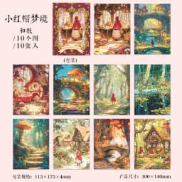 10pcs/1lot Kawaii Scrapbook Sticker A Midsummer Night's Dream Scrapbooking Supplies Planner Decorative Stationery Sticker