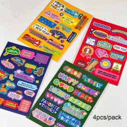 Sharkbang New Arrival 1/4/6/8pcs BOBO Scrapbook Stickers Korean Decor Lable Journal Album Stationery Kawaii Sticker Suppliers
