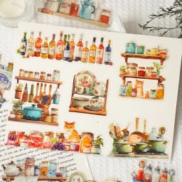 30pcs/1lot kawaii Stationery Sticker Resting leisurely and enjoying oneself for a long time junk journal Decorative