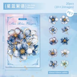 20pcs/1lot Kawaii Scrapbook Sticker The Poem of Blossoms Scrapbooking Supplies Planner Decorative Stationery Sticker