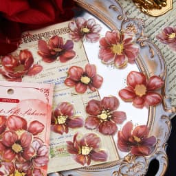20pcs/1lot Kawaii Scrapbook Sticker The Poem of Blossoms Scrapbooking Supplies Planner Decorative Stationery Sticker