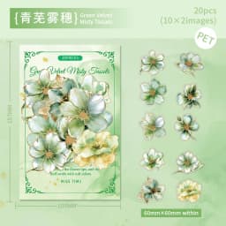 20pcs/1lot Kawaii Scrapbook Sticker The Poem of Blossoms Scrapbooking Supplies Planner Decorative Stationery Sticker