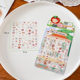 Korean Import NEKONI Mini Sweet Animals Cartoon Art Stickers Scrapbooking Diy Journaling Stationery School Nail Stickers