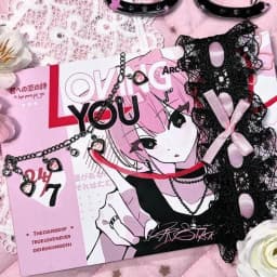 Korean Ins Cute Dark Girl Decorative Stickers Book Scrapbooking Phone Case DIY Journal Collage Material Sticker Gift