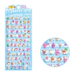 4 pcs/lot Happy Animals Party Kawaii 3D Stickers Scrapbooking DIY Journal Stationery Sticker Decor Aesthetic Art Supplies