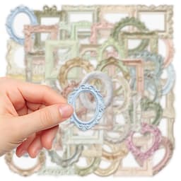 10/30/50 PCS Retro Album Painting Frame Sticker Bag Old Years Trace Creative DIY Scrapbooking Collages Decorative Materials