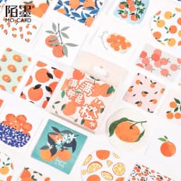 46pcs Kawaii Flower Poetry Stickers Cute Diary Labels DIY Scrapbooking Stationery Decorations