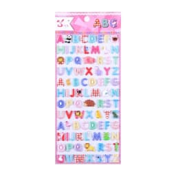 4 pcs Cartoon Animal English Letters Puffy 3D Stickers Adhesive Sticker DIY Scrapbooking Cute Stationery School Office Supplies