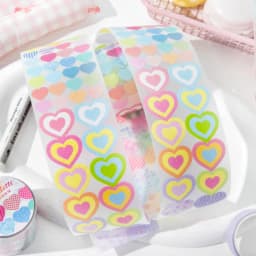 50mm * 2m Life Spectrum Series PET Flash Sand Die Cutting Stickers Creative Handbook DIY Scrapbook Handmade Aesthetic Stickers