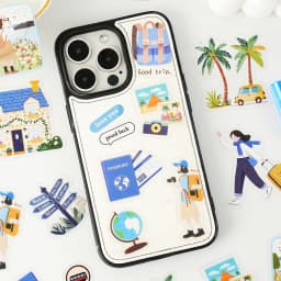 Etori Life Brighten Your Daily Series Korean-Style Ins Character Life Cute Pattern Stickers for Decorating Laptops, Phone Cases, Suitcases, Water Bottles, Photo Albums, Poster Albums, Student Stationery Decorations, Children's Stickers, Small Gifts, Special-Shaped Die-Cutting, Easy to Carry