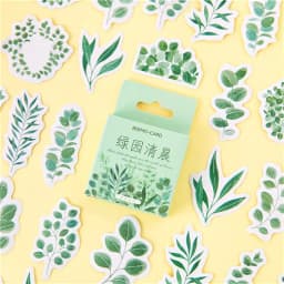45Pcs/Box Vintage Flower Series Stickers Scrapbooking Daily Planner Kawaii Sticker DIY Notebook Stationery School Supplies