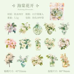 15pcs/1lot Kawaii Scrapbook Sticker kaleidoscope Scrapbooking Supplies Planner Decorative Sticker