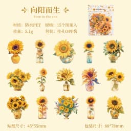 15pcs/1lot Kawaii Scrapbook Sticker kaleidoscope Scrapbooking Supplies Planner Decorative Sticker