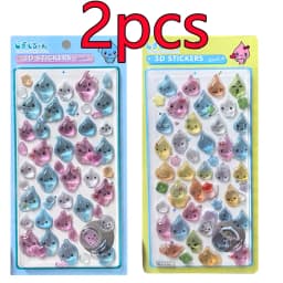 New Arrivals Chiikawa, New PVC Crystal 3D Stickers for Characters, Usaqi, DIY Handmade Notebook Album Decoration Birthday Gifts
