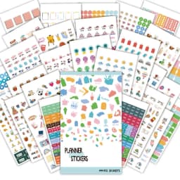 Daily Planner Sticker Contains 1444 Stickers, a Variety of Types, 28 Stickers Per Week Per Month, Daily Planning, Diary, Handboo