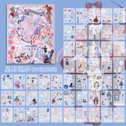 50sheets Stationery Stickers Kawaii cute girl Scrapbook Stickers Junk Journal Decorative Stickers Sticker for Scrapbookingֽֽ