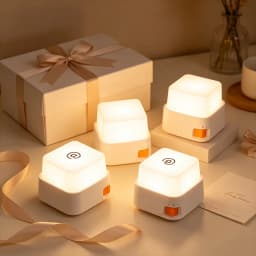 LED Night Lights Bedside Table Lamp Mini Keyboard Light USB Rechargeable Led Lamp Decor Holiday Baby Bedroom For Birthday Gift