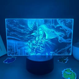 Game Castlevania Figure Alucard Colorful Two Tone Acrylic Nightlights Bedroom Decor Birthday Gift For Kids 3D LED Neon Lava Lamp