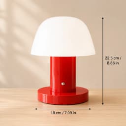 Bedroom Living Room Dining Room Outdoor Rechargeable Mushroom Table Lamp LED Touch Switch Small Mushroom Night Light
