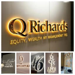 Custom LED Illuminated Metal Letters 3D Business Sign Laser Cut Logo Sign Beauty Salon Sign Signboard Backlit Sign Dropshipping