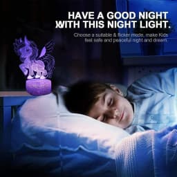 Nighdn Unicorn Night Light for Kids 3D Illusion Unicorn Lamp Birthday Gifts for Girls Bedroom Decoration LED Nightlight Lamp
