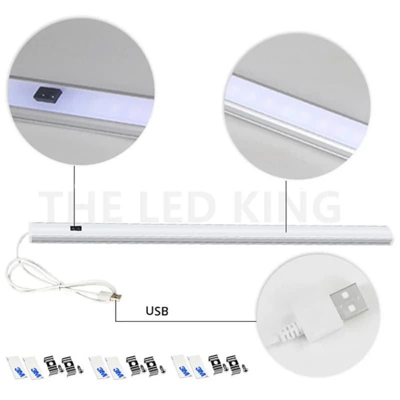 LED Under Cabinet Light PIR Motion Sensor Cabinet Closet Lamp 20/30 /50CM USB Led Night Lights For Kitchen Wardrob