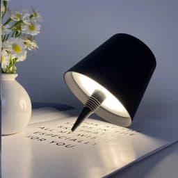 LED Table Lamp Wireless Wine Bottle Lamp USB Rechargeable Table Light Touch Control Dimming for Bar Club Cafe Atmosphere Decor