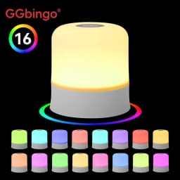 GGbingo Premium Rechargeable LED Night Light Remote Control Touch Switch RGB Dimmable Portable Reading Lamp Bedroom