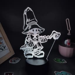 Final Fantasy Game Figure Vivi Ornitier Lava Lamp 3D Led RGB Battery Changing Night Lights Gaming Room Table Colorful Decoration