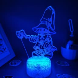 Final Fantasy Game Figure Vivi Ornitier Lava Lamp 3D Led RGB Battery Changing Night Lights Gaming Room Table Colorful Decoration