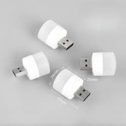 3/5Pcs Mini USB Night Light Warm White Eye Protection Book Reading Light-USB Plug Computer Mobile Power Charging LED Night Lamp