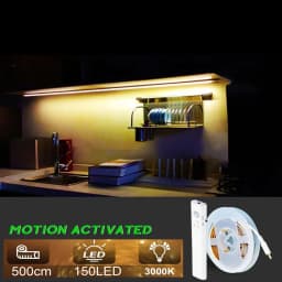 Led Strip Night Light With Motion Sensor Battery Powered Kitchen Cabinet Lamp Waterproof LED For Corridor Stair Lighting