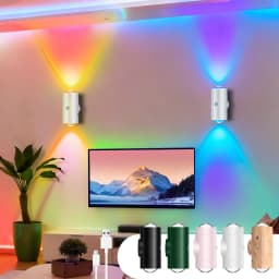 LED Motion Sensor Night Light Indoor,1500mAh Up/Down Lighting Design, Rechargeable Magnetic Wireless Wall Sconces for Bedroom