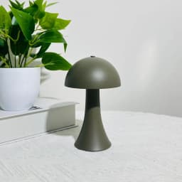 GGbingo Mushroom Table Lamp Ambient USB Rechargeable Vintage Table Light Touch Sensor LED Desk Light for Bedroom Home Decor