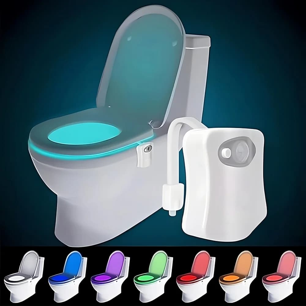 Color Changing Toliet Night Light Motion Sensor Led Motion Activated Washroom UV Slap Activated Butt Smart Night Light
