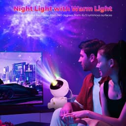 Rocket Astronaut Starlight Lamp Full of Stars Remote Control Atmosphere Lamps Star Galaxy Projection Light for Bedroom Christmas