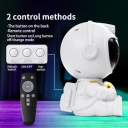 Rocket Astronaut Starlight Lamp Full of Stars Remote Control Atmosphere Lamps Star Galaxy Projection Light for Bedroom Christmas