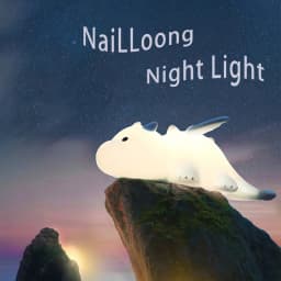 Lovely Nailloong Night Light, Cute Silicone Lamp, Colorful Atmosphere Lights, USB Rechargeable, Home Decor, Holiday Gifts