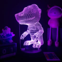 3D LED Dinosaur Nightlight For Kids Child Bedroom Decor Birthday Gifts Bedside Lamp Spinosaurus Figure Room Decoration