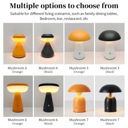 Minimalist Nordic Mushroom LED Desk Lamp Touch Dimming Bedhead Night Light Reading Light Restaurant Bedroom Decorative Lighting