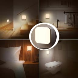 Lights By Night Dimmable LED Night Light, Plug-in, Dusk to Dawn Sensor, Adjustable, Compact, 4 Settings, Ambient Lighting