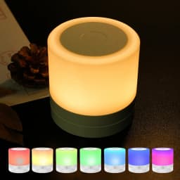 Portable Touch Night Light, LED Rechargeable Table Lamps, Dimmable RGB Lighting, for Gift Bedroom Camping Summer Party BBQ Decor