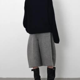 Autumn Winter Fashion Woolen Cropped Pants Women High Waisted Pleated Wide Leg Pants Solid Color Office Lady Belt Trousers 752A
